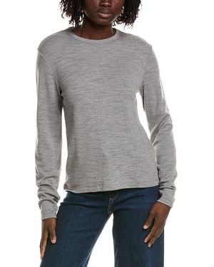 Officine Generale Officine Generale Rima Wool-Blend Top - Grey