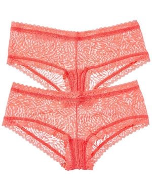 Hanky Panky 2Pk Animal Mix Boyshort - Pink