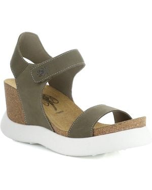 Fly London Gogo Suede Sandal - Metallic