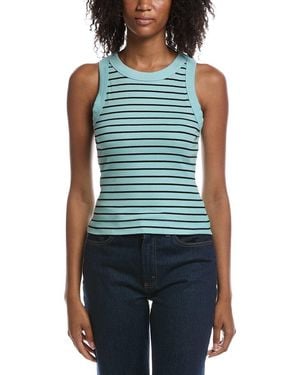 Michael Stars Gina Ringer Tank Top - Blue
