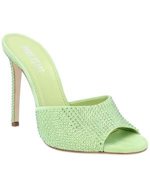 Paris Texas Holly Stiletto Leather Mule - Green