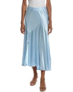 Michael Stars Desi Asymmetrical Midi Skirt - Blue