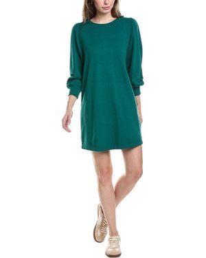 Michael Stars Veronica Puff Sleeve Shift Dress - Green