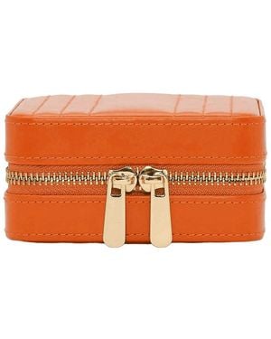 Wolf Handmade Maria Small Zip Case - Orange