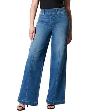 Spanx Spanxshapetm Everywear Seamed-front Wide Leg Jean - Blue