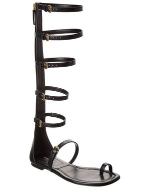 Michael Kors Juliette Leather Gladiator Sandal - Black