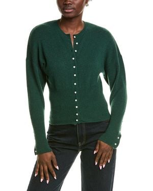 27milesmalibu Pearl Button Cashmere-blend Cardigan - Green