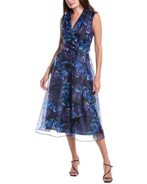 Julia Jordan Organza Midi Dress - Blue