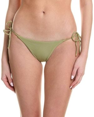 ViX Solid Tie Side Full Bikini Bottom - Green