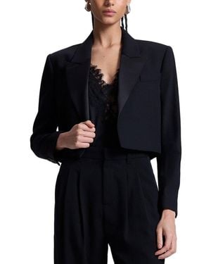 A.L.C. Anderson Wool-Blend Tux Jacket - Black