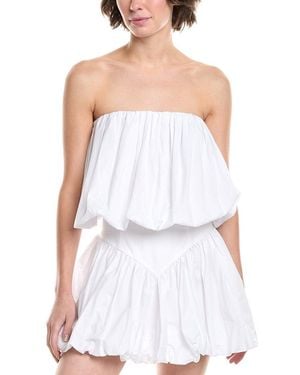 Bardot Lissett Poplin Balloon Top - White