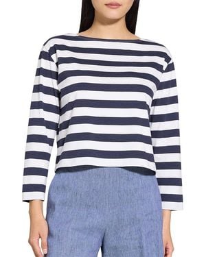 Theory Boat Neck T-Shirt - Blue