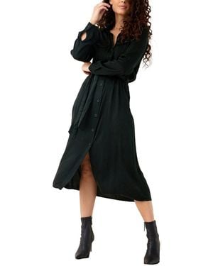 Bella Dahl Midi Shirt Dress - Black