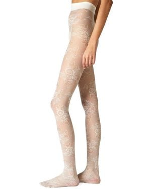Stems Margaux Rose Sheer Tight - White