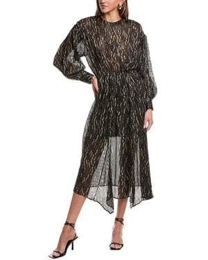IRO Ansen Silk-Blend Maxi Dress - Black
