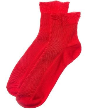 Stems Petal Socks - Red