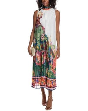 Tahari The Reilley Celestial Paisley Dress - Black