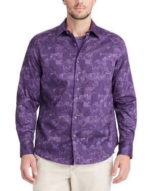 Robert Graham Tourneau Woven Shirt - Purple
