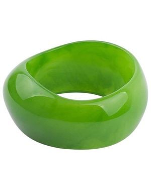 Liv Oliver Modern Bangle Bracelet - Green