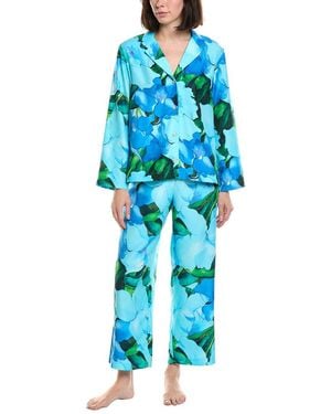 Natori 2pc Isla Notch Pajama Set - Blue