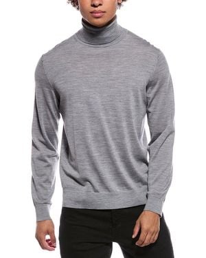 Theory Regal Wool Turtleneck Jumper - Grey