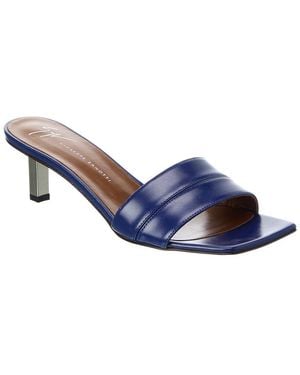 Giuseppe Zanotti Berenys Leather Sandal - Blue