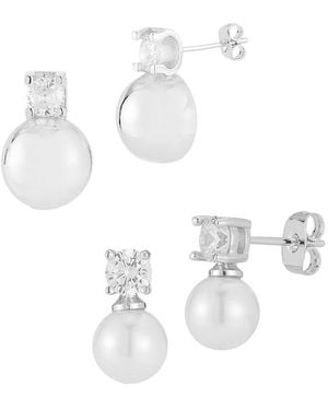 Sphera Milano Cz Earrings - White