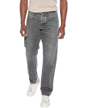 Brunello Cucinelli Traditional Fit Straight Jean - Gray