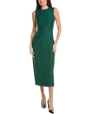 Adam Lippes Nello Wool & Silk-Blend Dress - Green
