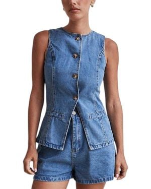 Tedora 2Pc Vest & Short Set - Blue