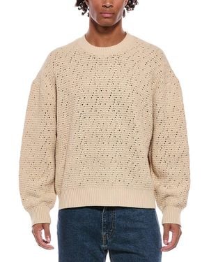 FRAME Frame Crochet Crewneck Sweater - Natural