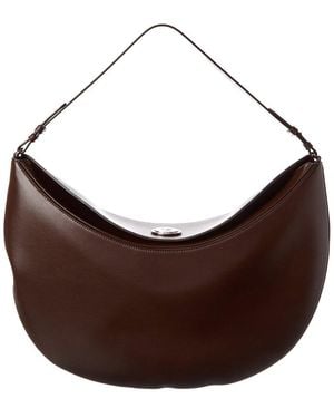 Jacquemus Ovalo Leather Shoulder Bag - Brown