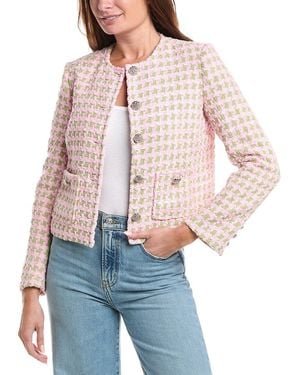 GUIZIO Wren Tweed Jacket - Red