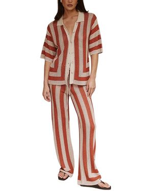 Homeyee 2Pc Shirt & Pant Set - Red