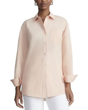 Lafayette 148 New York Boyfriend Oversized Shirt - Natural