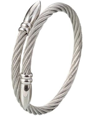 Eye Candy LA The Bold Collection Titanium Spike Wire Bracelet - Metallic