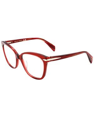 Rag & Bone 54Mm Optical Frames - Red