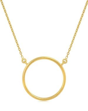 MaxColor 18k Plated Eternity Necklace - Metallic
