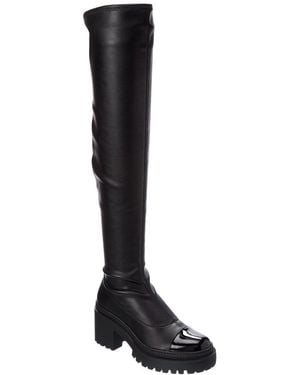 Giuseppe Zanotti Martini 50 Leather Knee-High Boot - Black