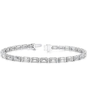 Lab Grown Diamonds 14K 9.96 Ct. Tw. Lab-Grown Diamond Tennis Bracelet - White