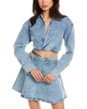 Le Jean Arielle Cropped Top - Blue