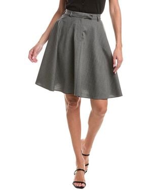 Officine Generale Officine Generale Greta Wool Skirt - Grey
