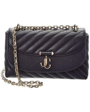 Jimmy Choo Avn Curve Small Leather Crossbody - Black