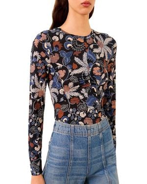 Ulla Johnson Neri Ruched Top - Blue