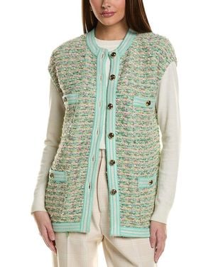 St. John Tweed Vest - Green