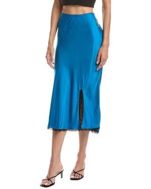 GUIZIO Kahli Midi Skirt - Blue