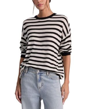 Alice + Olivia Mitchell Wool Relaxed Pullover - Black