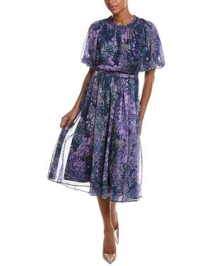 THEIA Marisol Day Dress - Blue