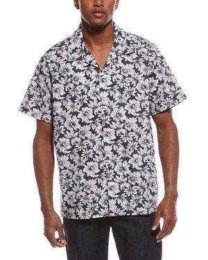 tyler boe Vintage Floral Camp Shirt - Blue