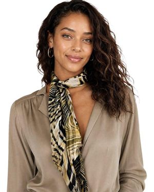 Blue Pacific Animal Safari Neckerchief - Brown
